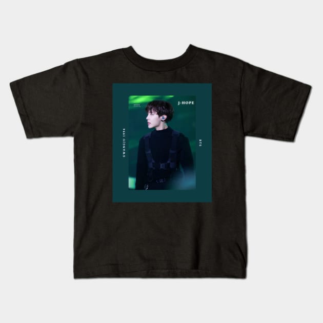 BTS J-Hope: Dark Theme #1 Kids T-Shirt by TheMochiLife